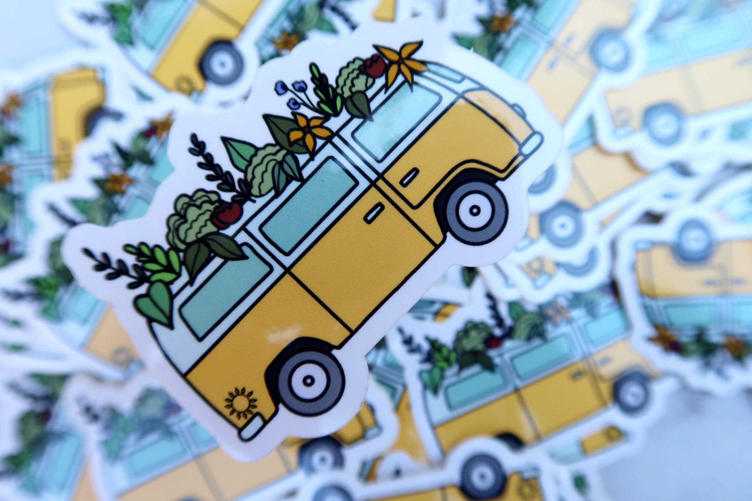 Groovy Floral Bus