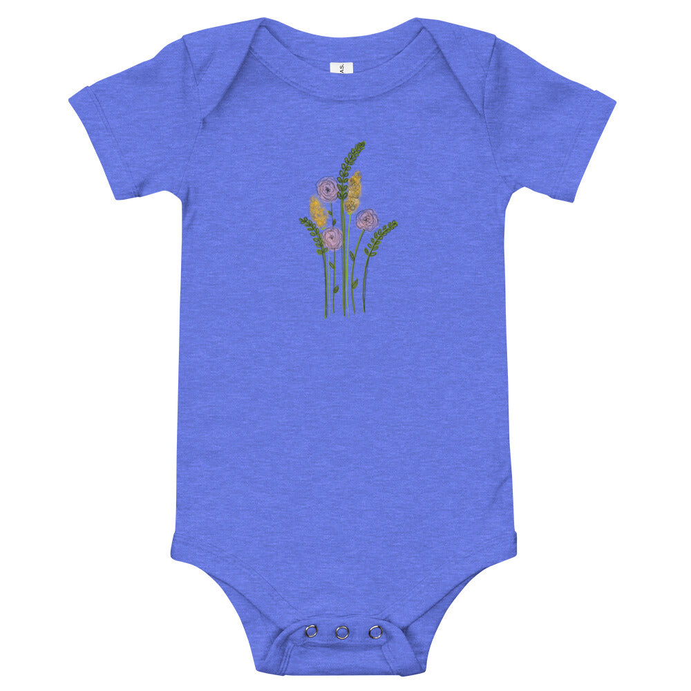 Flower Bunch Baby short sleeve one piece