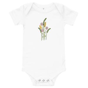 Flower Bunch Baby short sleeve one piece