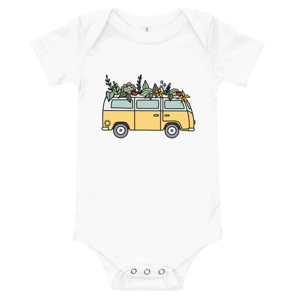 Groovy Bus Baby short sleeve one piece