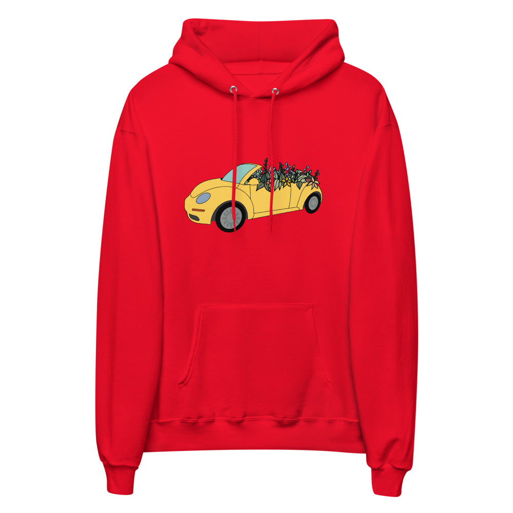 Cruisin' in the Cutie Car Unisex fleece hoodie