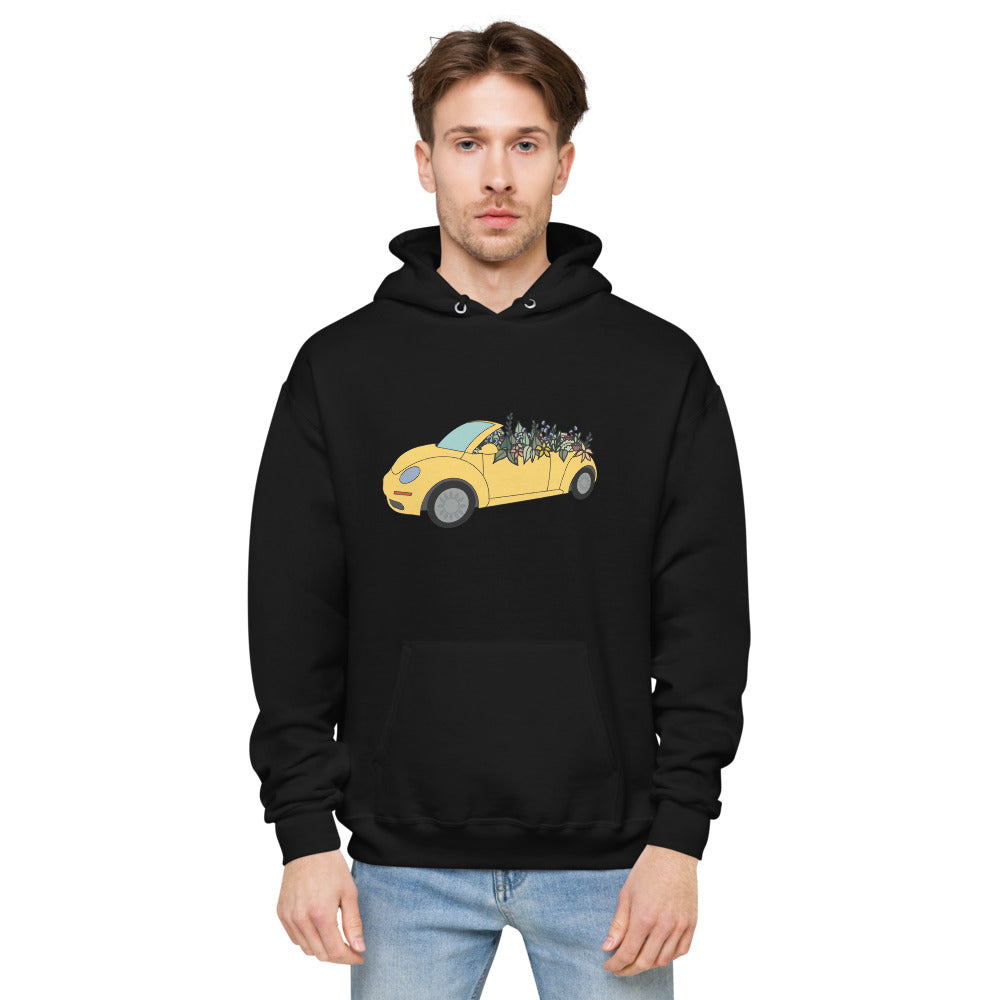 Cruisin' in the Cutie Car Unisex fleece hoodie