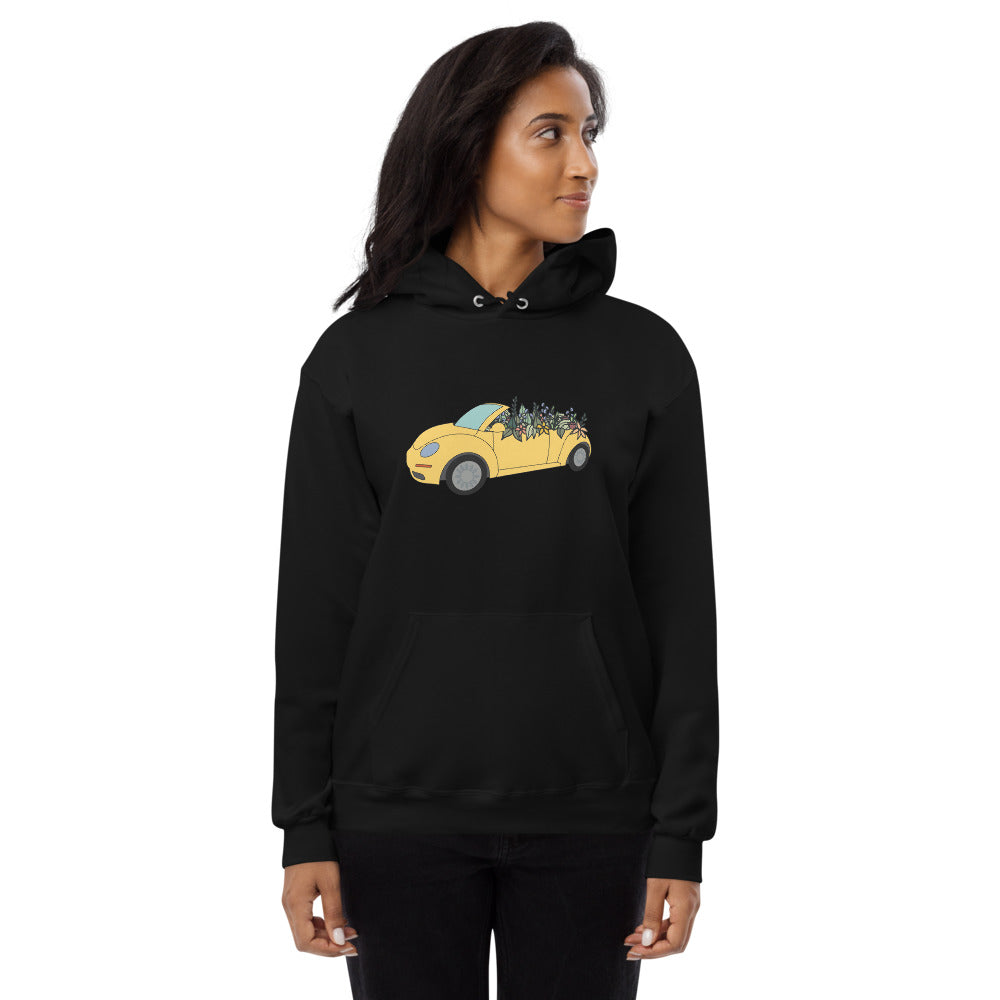 Cruisin' in the Cutie Car Unisex fleece hoodie