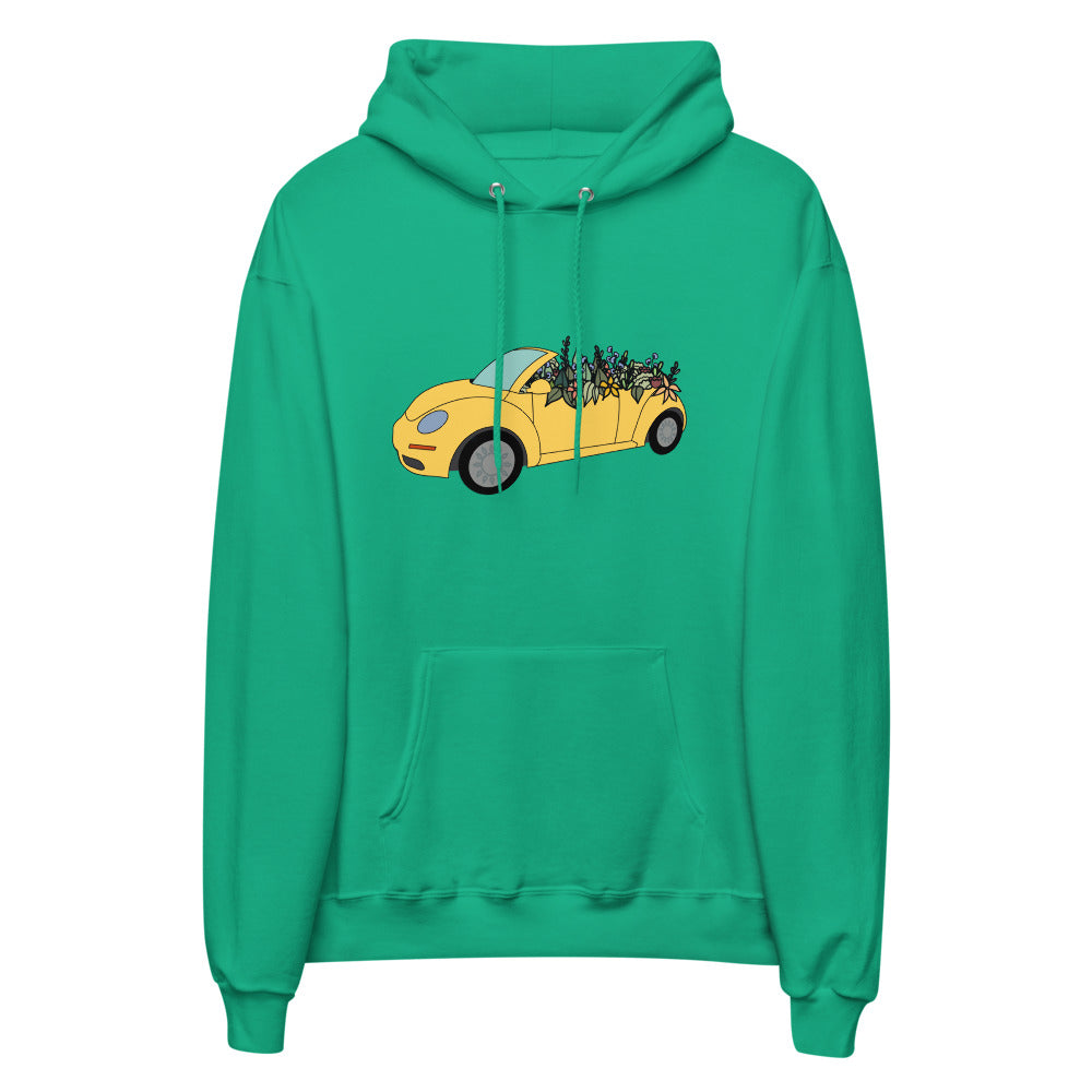 Cruisin' in the Cutie Car Unisex fleece hoodie