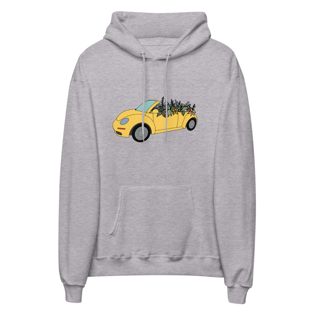 Cruisin' in the Cutie Car Unisex fleece hoodie