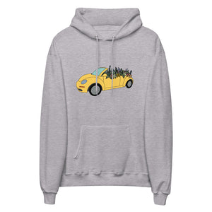 Cruisin' in the Cutie Car Unisex fleece hoodie