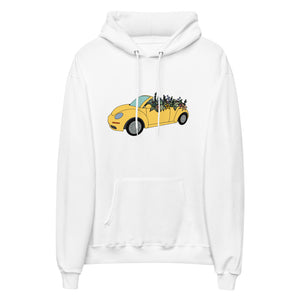 Cruisin' in the Cutie Car Unisex fleece hoodie