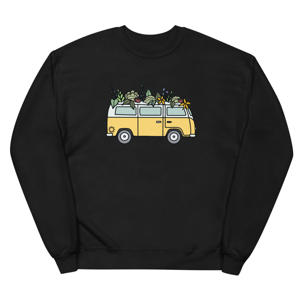 Groovy Bus Unisex fleece sweatshirt