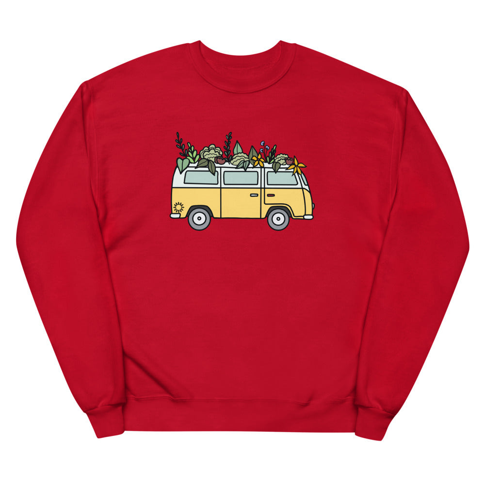 Groovy Bus Unisex fleece sweatshirt