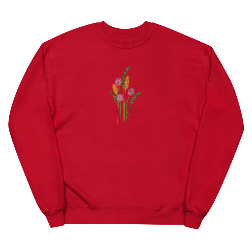 Flower Bunch Unisex fleece sweatshirt