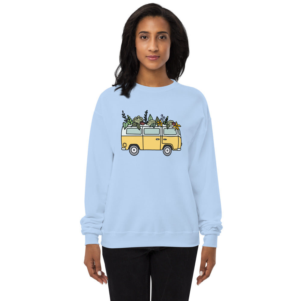 Groovy Bus Unisex fleece sweatshirt