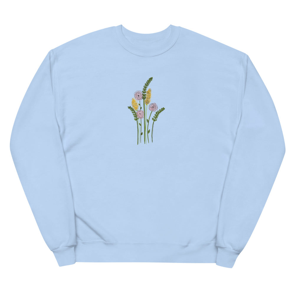 Flower Bunch Unisex fleece sweatshirt