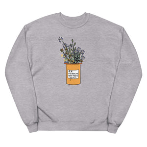 It's Okay To Need Help To Grow Unisex fleece sweatshirt