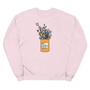 It's Okay To Need Help To Grow Unisex fleece sweatshirt