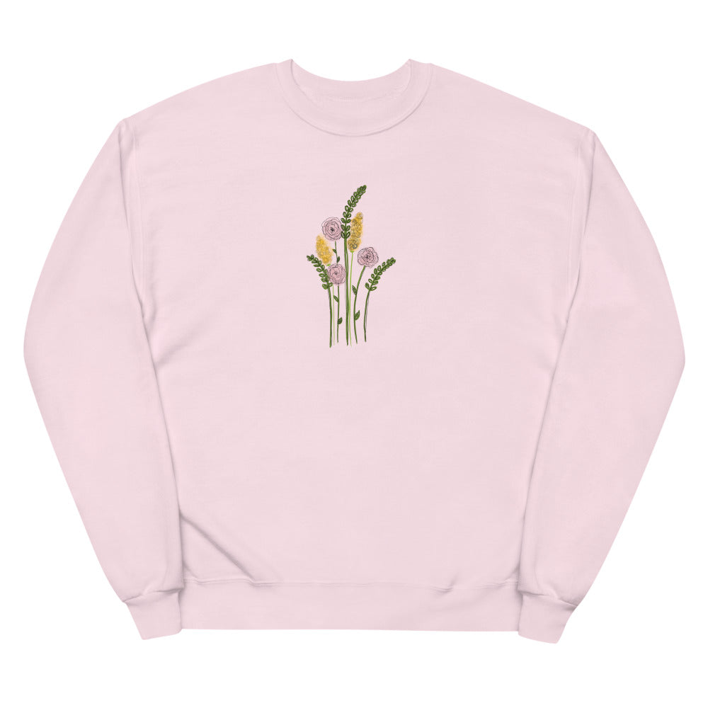 Flower Bunch Unisex fleece sweatshirt