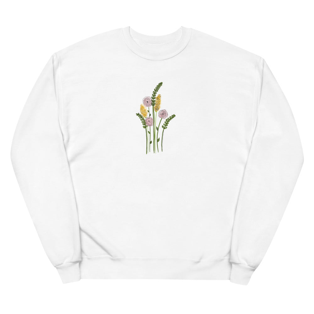 Flower Bunch Unisex fleece sweatshirt