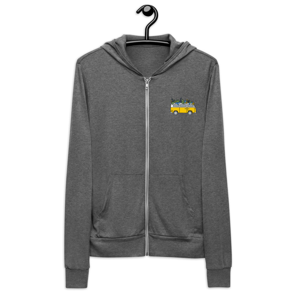 Groovy Bus Unisex zip hoodie