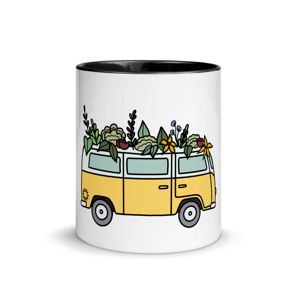 Groovy Bus Mug with Color Inside