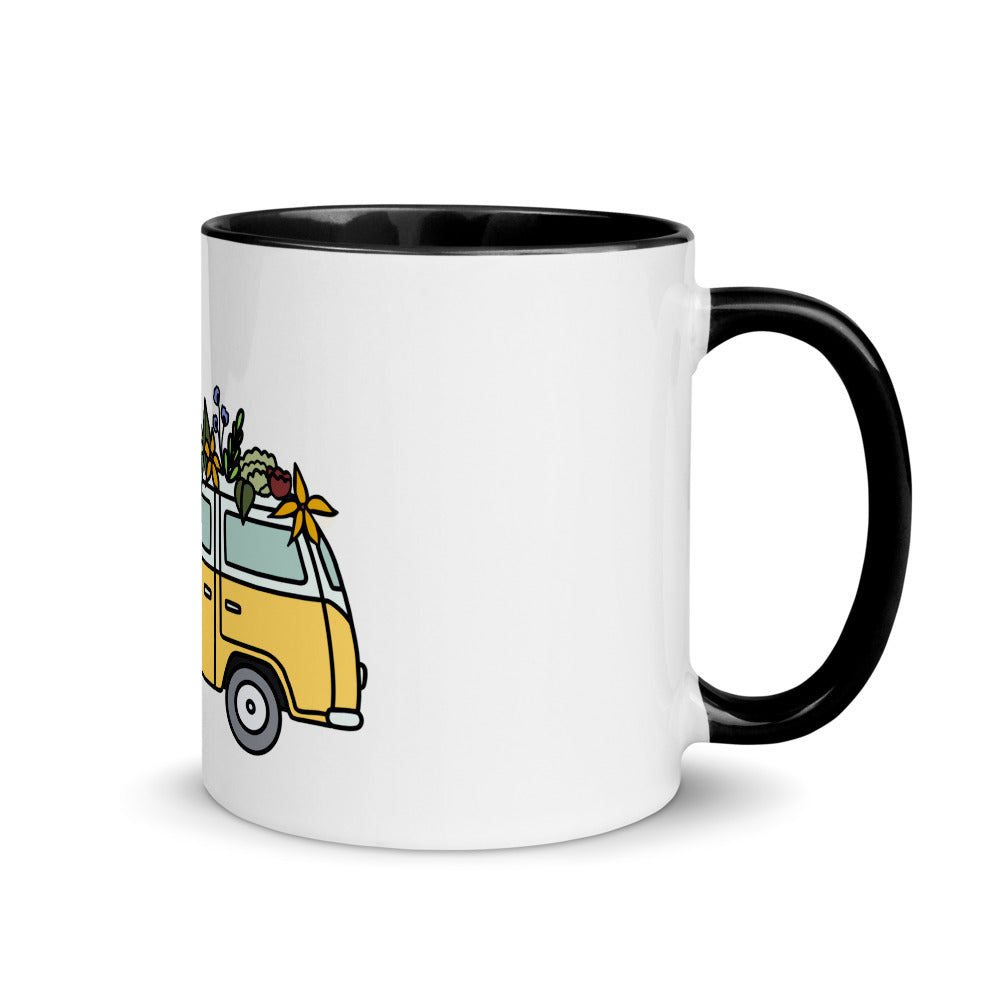 Groovy Bus Mug with Color Inside