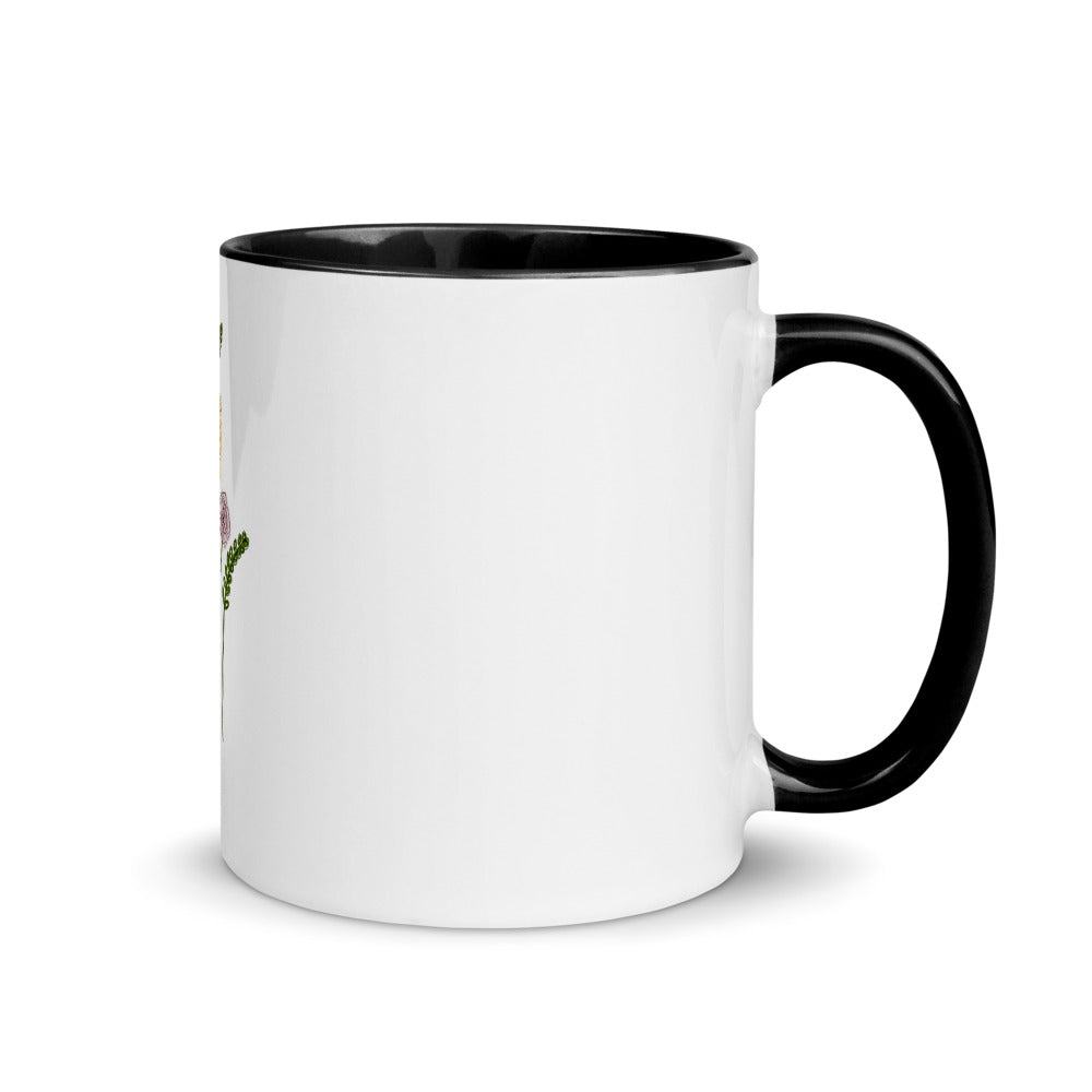 Flower Bunch Mug with Color Inside