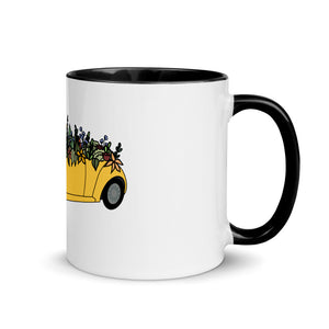 Cruisin' In The Cutie Car Mug with Color Inside
