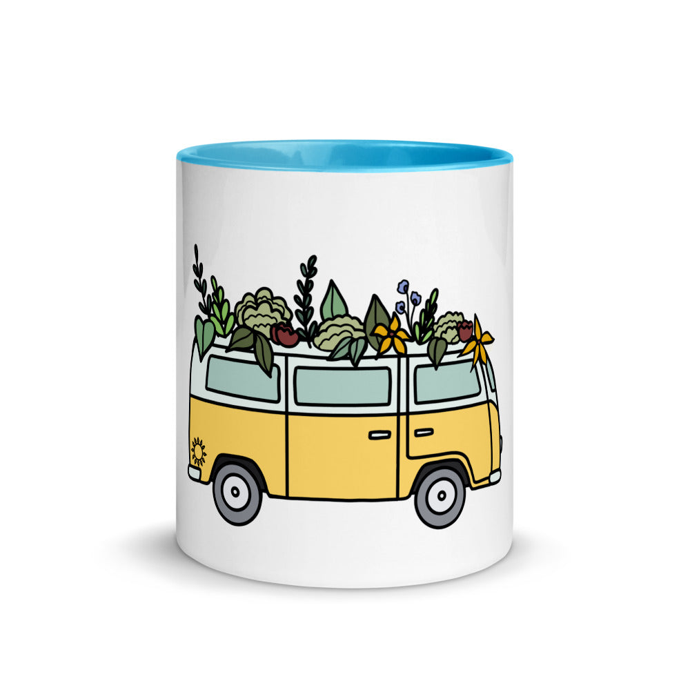 Groovy Bus Mug with Color Inside