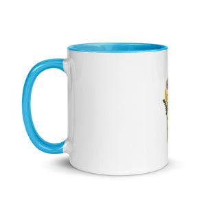 Flower Bunch Mug with Color Inside