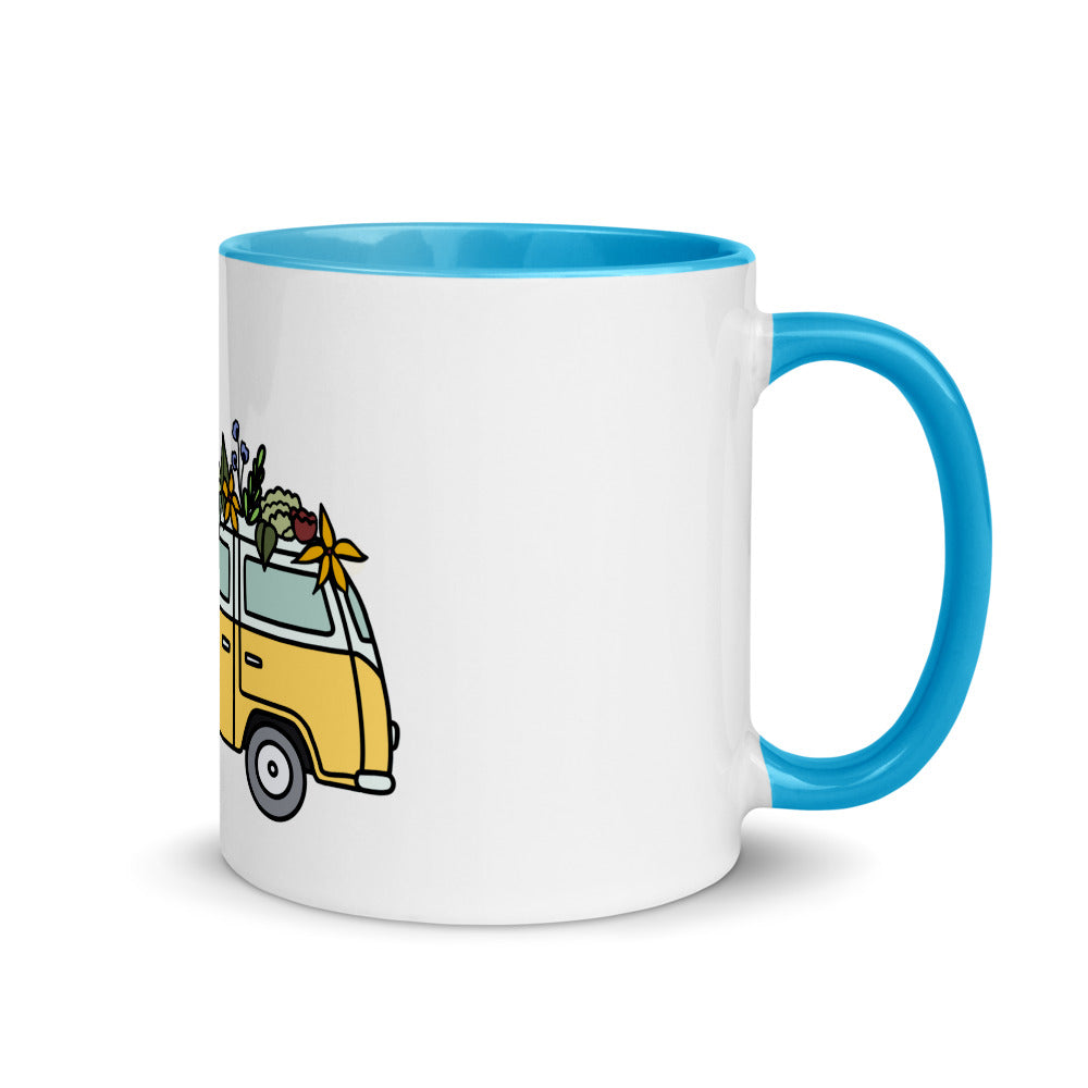 Groovy Bus Mug with Color Inside