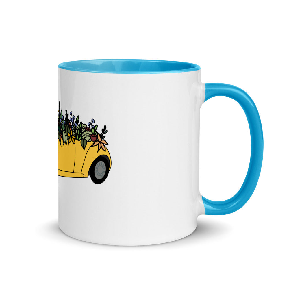 Cruisin' In The Cutie Car Mug with Color Inside