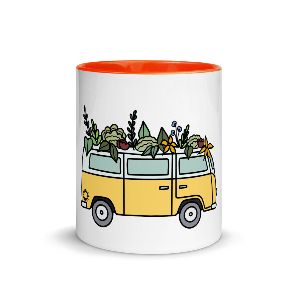 Groovy Bus Mug with Color Inside