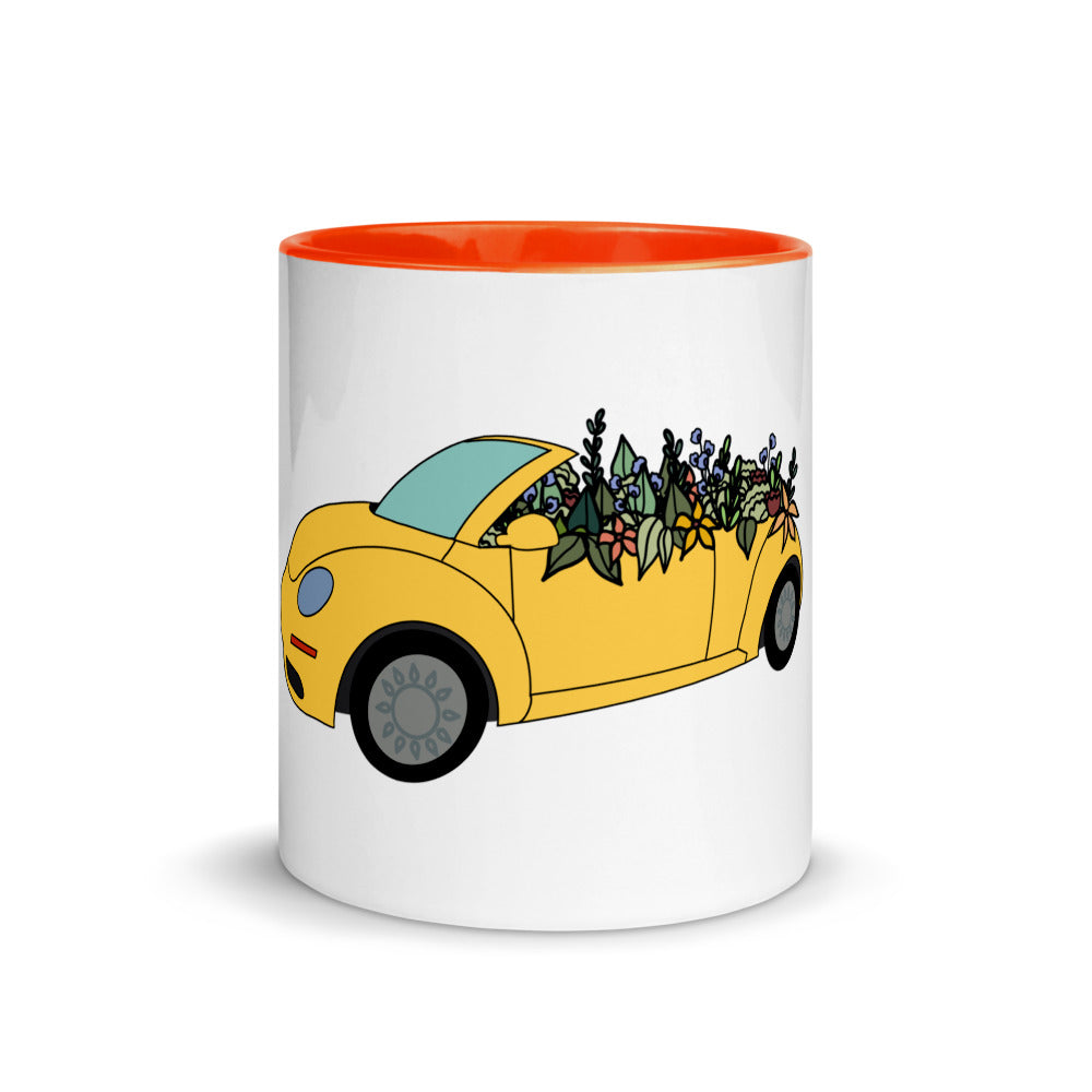 Cruisin' In The Cutie Car Mug with Color Inside