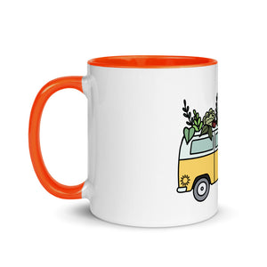Groovy Bus Mug with Color Inside
