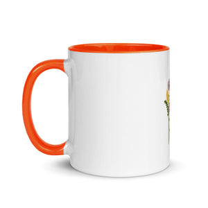 Flower Bunch Mug with Color Inside