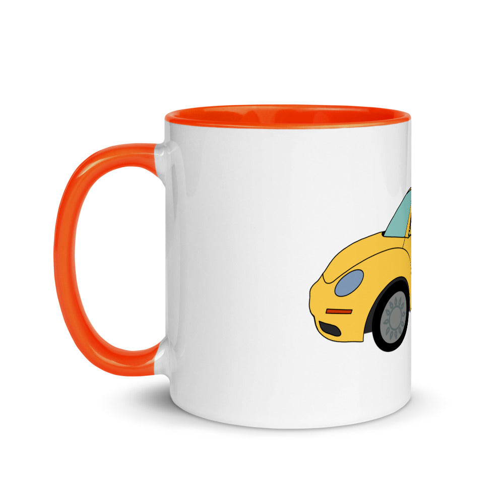 Cruisin' In The Cutie Car Mug with Color Inside