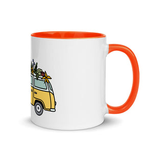 Groovy Bus Mug with Color Inside