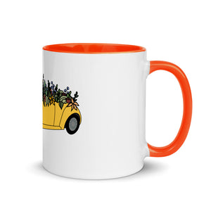 Cruisin' In The Cutie Car Mug with Color Inside