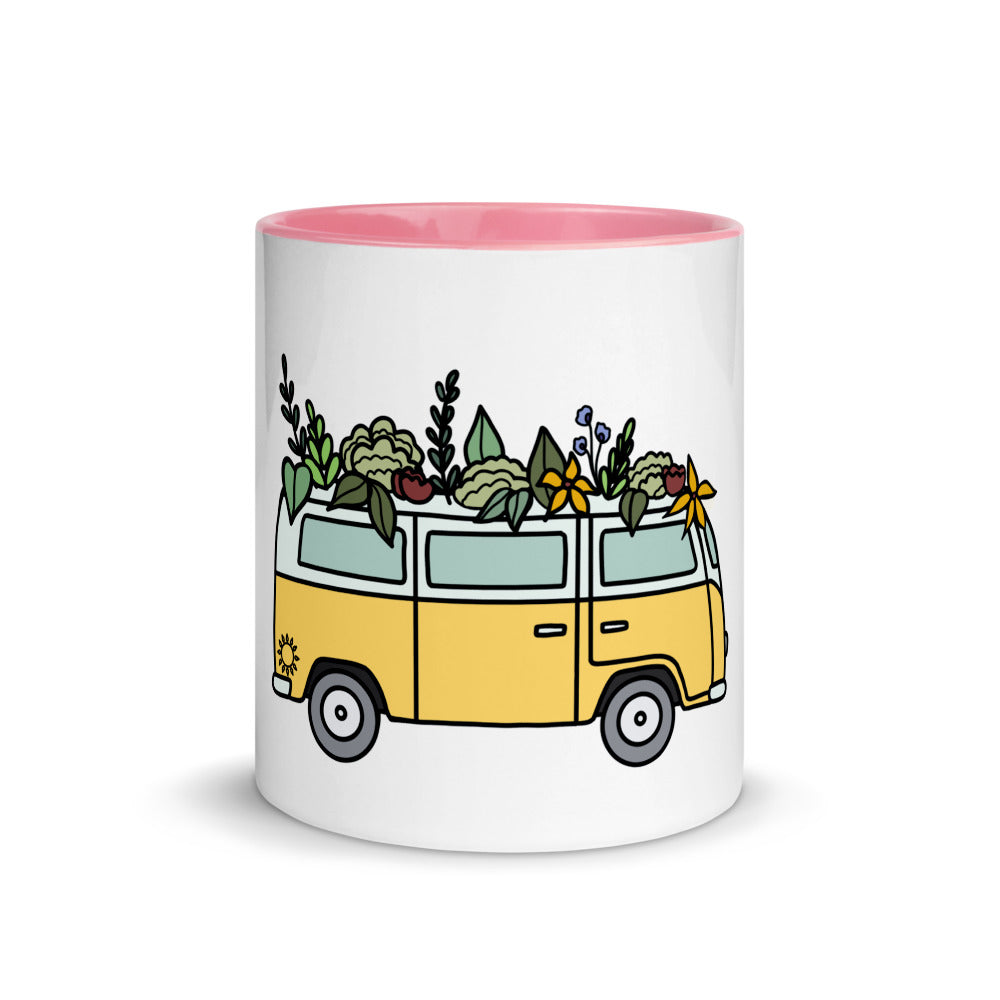 Groovy Bus Mug with Color Inside