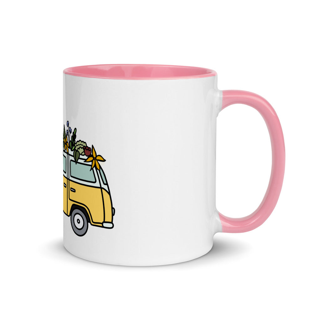 Groovy Bus Mug with Color Inside
