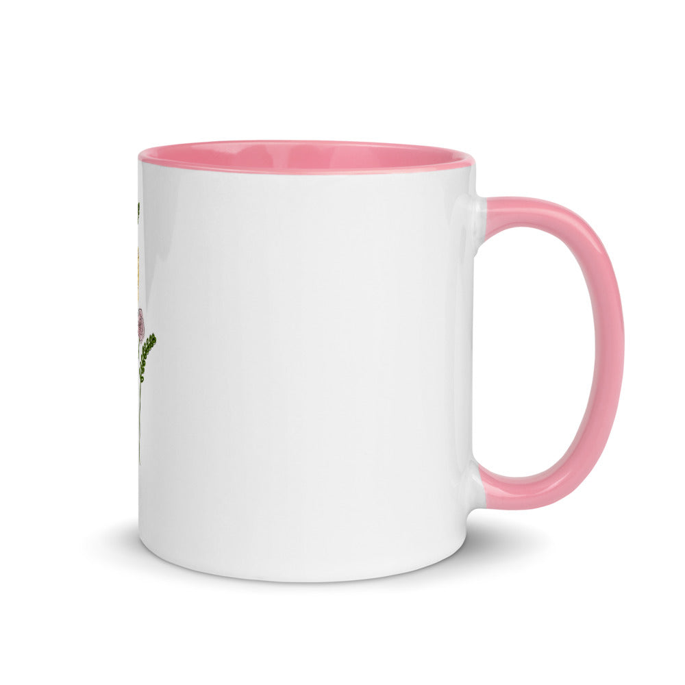 Flower Bunch Mug with Color Inside