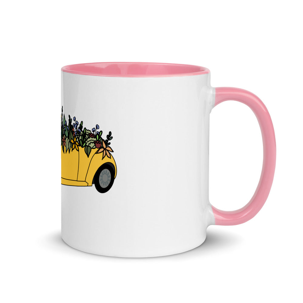 Cruisin' In The Cutie Car Mug with Color Inside