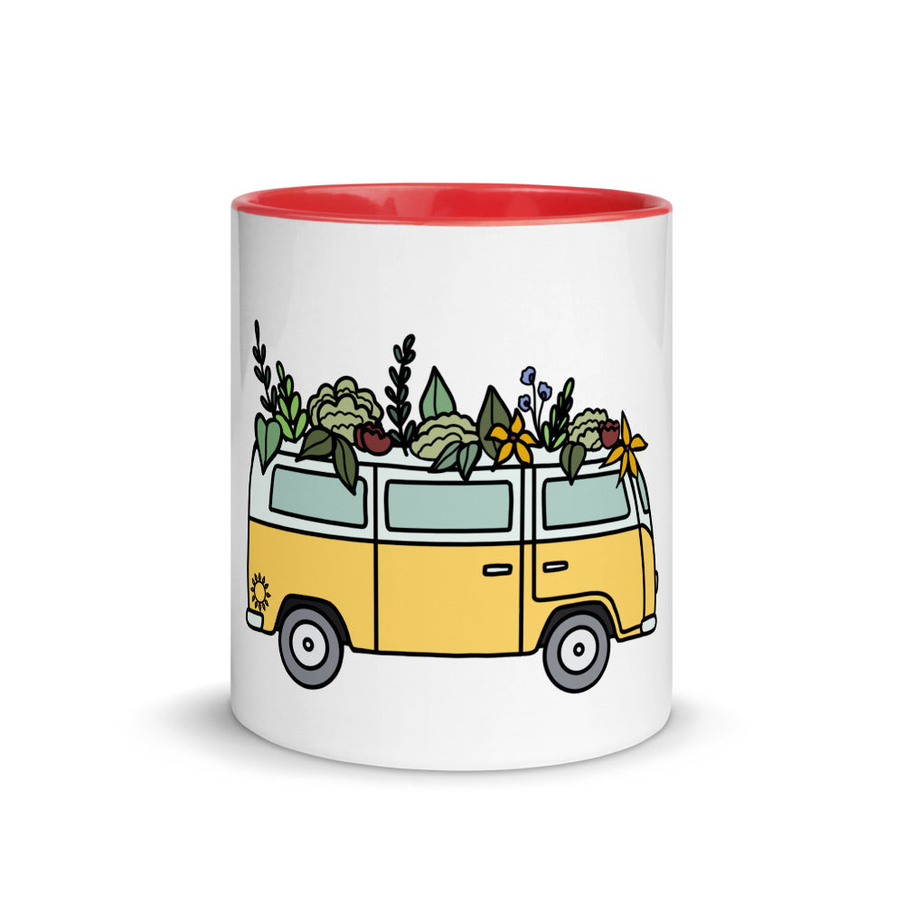 Groovy Bus Mug with Color Inside