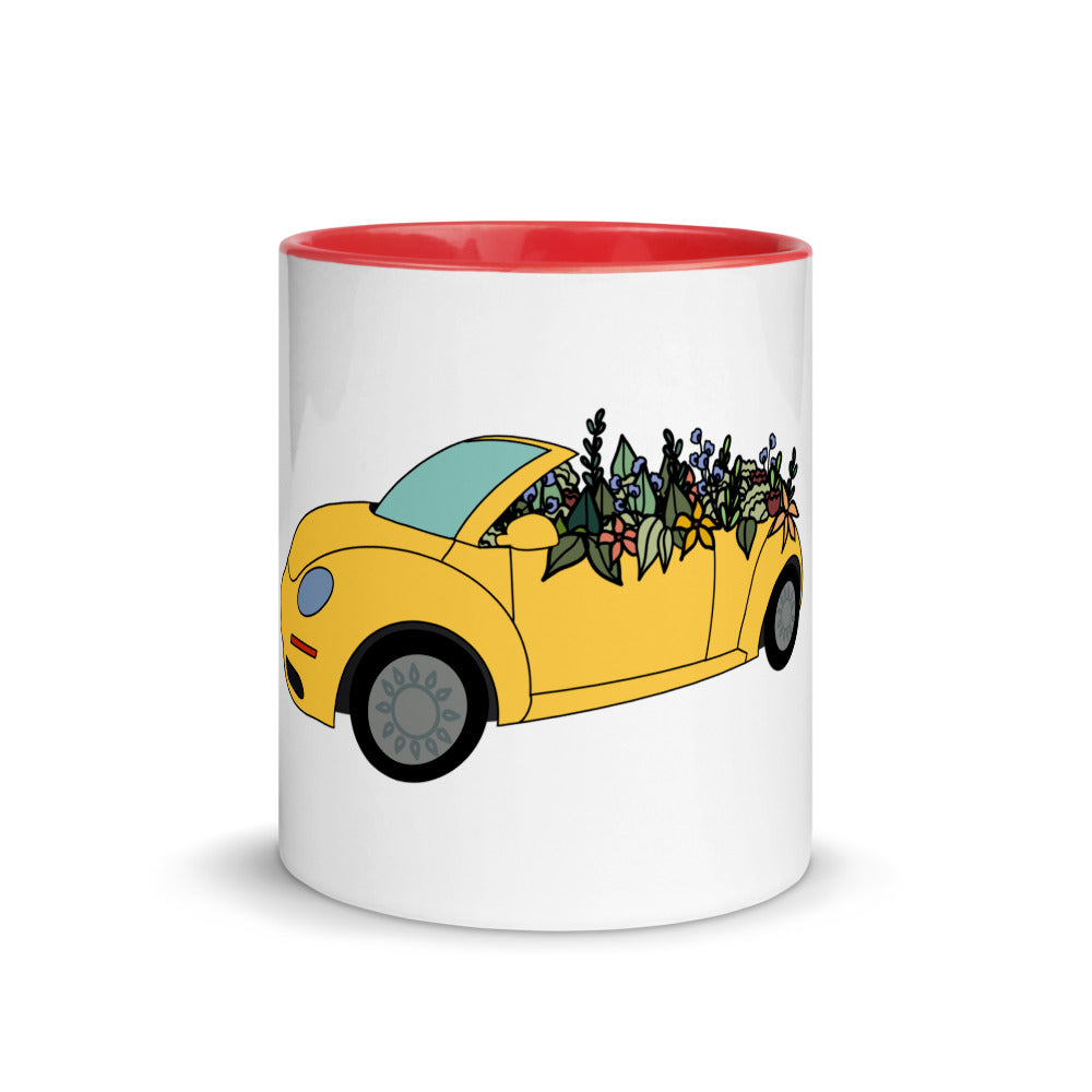 Cruisin' In The Cutie Car Mug with Color Inside