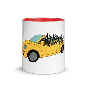 Cruisin' In The Cutie Car Mug with Color Inside
