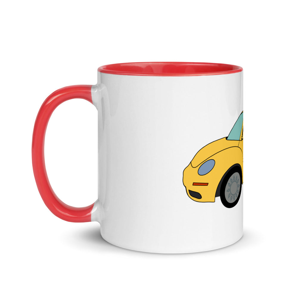 Cruisin' In The Cutie Car Mug with Color Inside