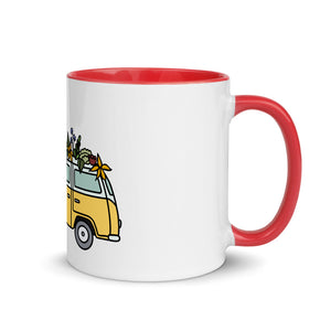 Groovy Bus Mug with Color Inside