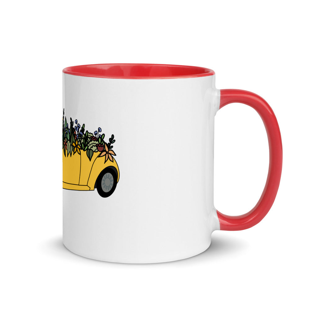 Cruisin' In The Cutie Car Mug with Color Inside