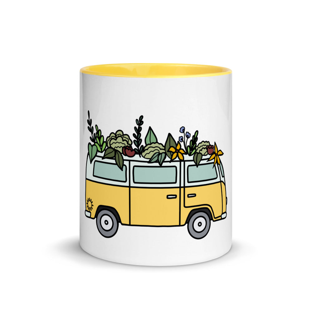 Groovy Bus Mug with Color Inside