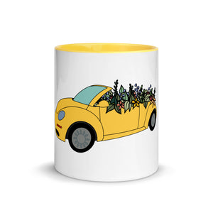 Cruisin' In The Cutie Car Mug with Color Inside