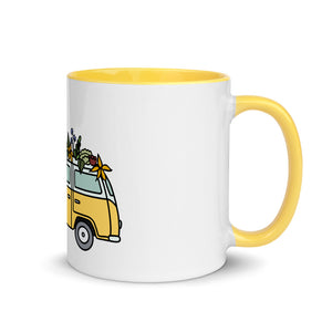 Groovy Bus Mug with Color Inside