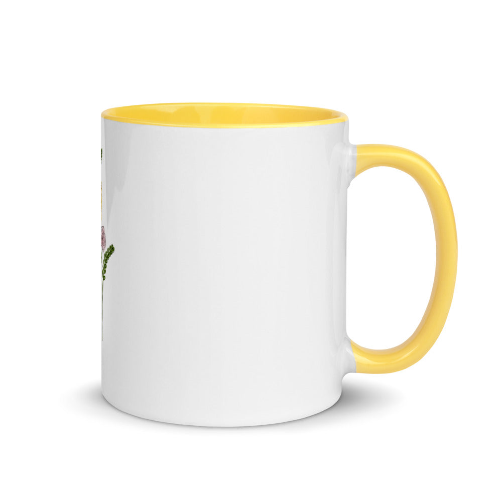 Flower Bunch Mug with Color Inside